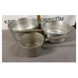 Vintage Aluminum Saucepans