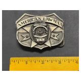 Vintage 1986 Siskiyou American Lawman Belt Buckle