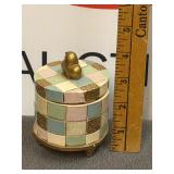 MacKenzie-Childs Parchment Check Canister