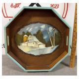 Hand Painted Wooden Serving Tray