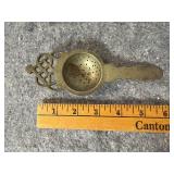 Vintage Brass Tea Strainer