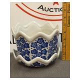 Blue and White Ceramic Planter