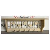 Wooden Hanging Peg Shelf