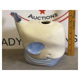 Ceramic Whale Tissue Box Holder
