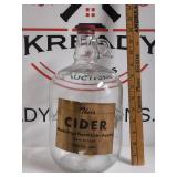 Vintage Glass Cider Jug