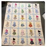 Handmade Sun Bonnet Sue Style Blanket