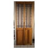 Wood and Glass Bifold Door