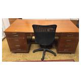 MCM Walnut Desk and Chair