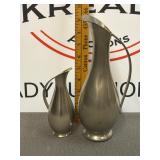 Royal Holland Pewter Daalderop Pitching Vases