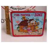 Vintage Pink Panther and Sons Metal Lunchbox