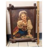 Vintage 'Strawberry Girl' Framed Print