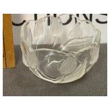 Mikasa Frosted Crystal Glass Bowl