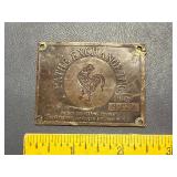 Vintage Metal Pathe Exchange Inc. Id Tag