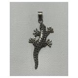 Sterling Gecko Pendant