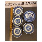 Vintage Willow Pattern Dishes