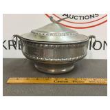 MCM Hammered Covered Aluminum Bowl