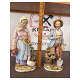 HOMCO Porcelain Farmer and His Wife