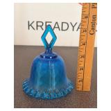Vintage Fenton Blue Glass Bell