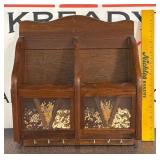 Vintage Wooden Keys and Mail Rack