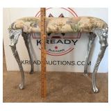 Art Deco Vanity Bench Cast Iron Legs