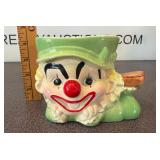 Vintage Ceramic Clown Planter