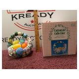 Hand Painted Resin Egg Basket