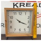 Wood Framed Clock on Stand
