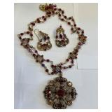Vintage Necklace and Earrings