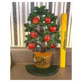 Vintage Cast Iron Apple Tree Doorstop