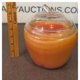 Large Triple Wick Candle in Apple Shaped Glass