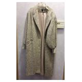 Vintage Style Beige Long Coat