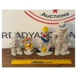 Porcelain Clown Figures