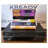 VCR with Tapes