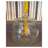 Vintage Clear Glass Cookie Jar