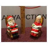 Vintage Mr and Mrs Claus Ceramic Banks