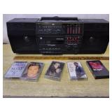 Vintage GE Stereo Cassette Player with Equalizer