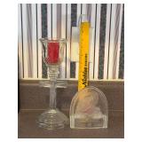 Vintage Glass Candle Holders