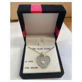 Silver Plated Heart Necklace