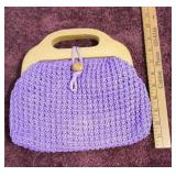 Lavender Crochet Handbag