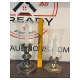Vintage Hurricane Candle Holders
