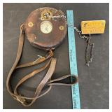 Vintage Detex Guardsman Watchclock with Key