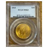 1915 10$ PCGS MS63 Gold Coin