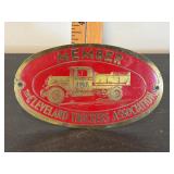 Brass Cleveland Truckers Tag