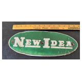 Vintage Aluminum New Idea Equipment Sign