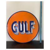 Porcelain Enamel Gulf Sign