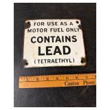 Porcelain Enamel Gas Pump Plate