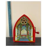 Vintage Tin Cathedral Organ Toy