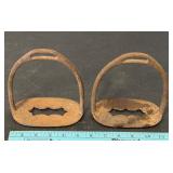 Civil War Era Cast Iron Southern Saddle Stirrups