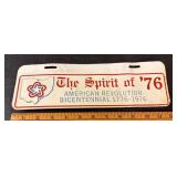 Vintage American Revolution License Plate