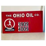 The Ohio Oil Co. Marathon Tin Sign